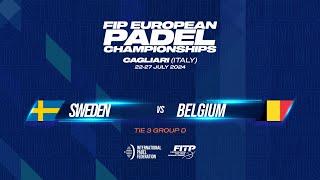  SWEDEN - BELGIUM  - Tie 3 - Men - FIP EUROPEAN PADEL CHAMPIONSHIPS - COURT 5