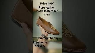 Pure leather made Juttis for men (Free home delovery and COD) Comment to buy...