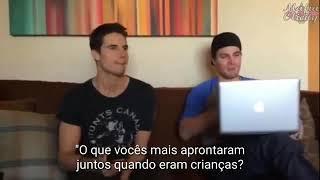 Stephen and Robbie Amell talk about trouble growing up