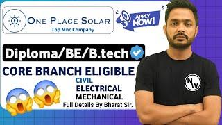 ONE  PLACE Hiring Freshers 2025 | Diploma/BE/B.tech| Recruitment 2025| Job Vacancy 2025 | Latest job