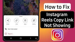 Instagram Copy Link Not Showing | Instagram Reels Copy Link Not Showing|
