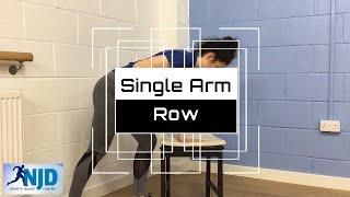 Single Arm Row with shoulder protraction