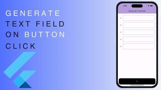 Generate TextField dynamically in flutter | flutter