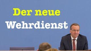 Verteidigungsminister Pistorius (SPD) über Reform des Wehrdiensts | BPK 12. Juni 2024