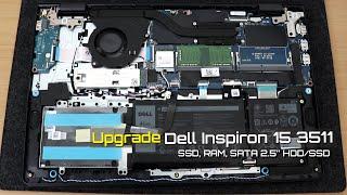  Dell Inspiron 15 3511 Full Upgrade Guide: M.2 SSD, 2.5" HDD/SSD & RAM | Step-by-Step Disassembly