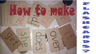 How to make flashcards using cardboard? /DIY craft / Easy and durable cards