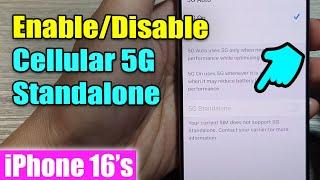 iPhone 16/16 Pro Max: How to Enable/Disable Cellular 5G Standalone For Faster Speed