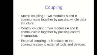 coupling and cohesion