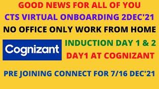 Cognizant Virtual Onboarding | Day 1 at Cognizant | No Office WFH Only