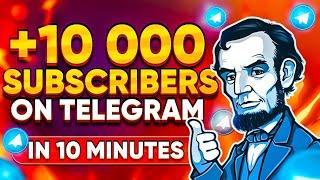 HOW TO PROMOTE TELEGRAM CHANNEL IN 2024 | GAIN 10.000 TELEGRAM SUBSCRIBERS IN JUST 10 MINUTES