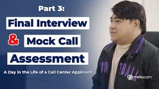 Call Center Actual Application | Mock Call | Final Interview | Kuya Reneboy in Metacom Part 3