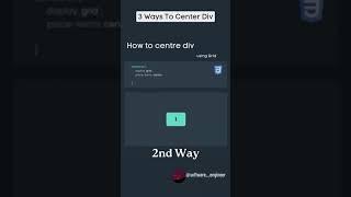 Top 3 ways to center a div