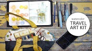 Watercolor Art Travel Kit & Sketchbook Tour