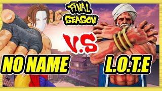 SFV CE  No Name (Vega) vs Lifeontheedge (Dhalsim)  Ranked Set  Street Fighter 5