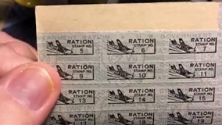 World War II Ration Stamps - If you don't need it, don't buy it !