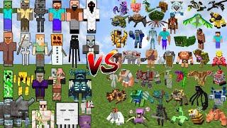 ALL MINECRAFT MOBS vs BOSS MOBS