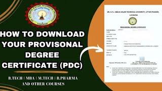 How to Download Your AKTU Provisional Degree Certificate | AKTU  #aktu #shorts#video #viral