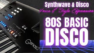 80s Basic Disco | Yamaha Genos 2 | Synthwave & Disco Expansion