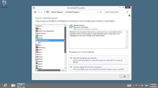 How to set default programs in Windows 8