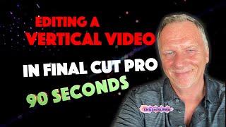 Make a vertical video easy in Final Cut Pro #finalcutpro #motion #applemotion #videoediting