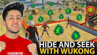 Playing Hide & Seek With Wukong  On Factory Roof Only Wukong Challenge - Garena Free Fire