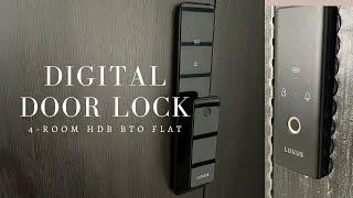MINIMALIST WABI SABI 4-ROOM HDB | Reviewing LUXUS Digital Door, Gate Lock and Video Doorbell