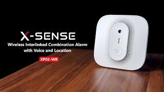 X-Sense XP02-WR Combination Smoke and Carbon Monoxide Detector with Voice Location alert