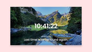 How To Display Time On Website Using HTML CSS And JavaScript | Current Time On HTML Website
