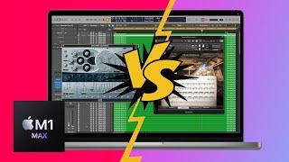 HOW MANY TRACKS!? M1 MAX TEST: Logic Pro Stock Plugins VS Kontakt