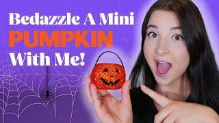 Bedazzle A Mini Pumpkin With Me!! (Bedazzling Tutorial)