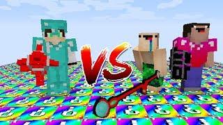 2 НУБА VS PRO ИГРОКА В МАЙНКРАФТ - НУБЫ ПРОТИВ ПРО РАДУЖНАЯ ЛАКИ БИТВА MINECRAFT