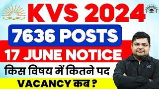 KVS New Vacancy 2024 | Posts: 7636 | Complete Information