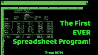 Taking A Look At VisiCalc - The First Ever Spreadsheet Program!