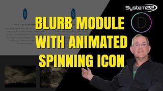 Divi Theme Blurb Module With Spinning Icon 