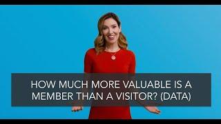 How Much More Valuable Is A Member Than A Visitor?