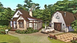Lil Modern Farmhouse w/ Apartment NoCC  Stop Motion Speed build | Sims4