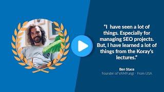 Ben Stace Testimonial for Semantic SEO (Fundamentals) Course