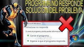 SOLUCION EN WINDOWS El Programa No Responde