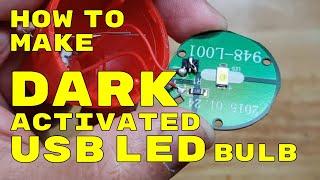 HOW TO MAKE DARK ACTIVATED LED NIGHT LAMP - Basic Transistor Switch with LDR Tutorial