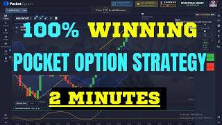 100% WINNING | Pocket Option Strategy | Binary Options Trading