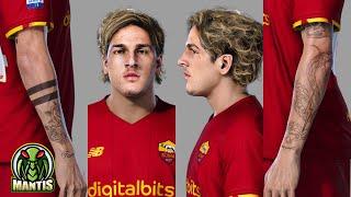 Nicolò Zaniolo 2022 face & tattoos By Supernova for PES 2021 PC [ONLY PC/SOLO PC]