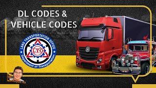 New DL CODES AND VEHICLE CODES  from LTO. #licensecode