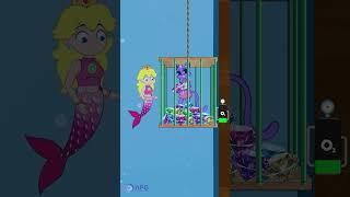 Escape from Cage Under Water Challenge with Princess Pony & Catnap   #shorts #tiktok #viral #Story