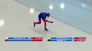 Anton Vodichenkov 10000m - 14:04.13 (unofficial Russian record Junior B). Kolomna 2017