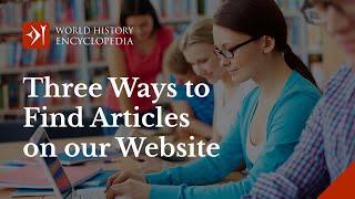 Three Easy Ways to Search for Articles on our Website