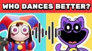 GUESS WHO’S DANCING & WHO DANCES BETTER? Catnap, The amazing digital circus, poppy playtime 3 quiz