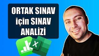 MEB Ortak Sınav için Sınav Analiz Formu Hazırladım | Sınav Analizi Nasıl Yapılır