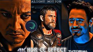 4K Alight motion HDR CC Effect | New Trending Effect in Alight motion | #alightmotion #hdr #4k #edit