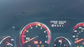 GMC Acadia Oil Change Message Reset Procedure, How to reset the Oil life indicator