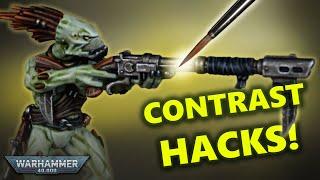 Contrast Hacks! Painting a Kroot Carnivore for Warhammer 40,000 | T'au Empire